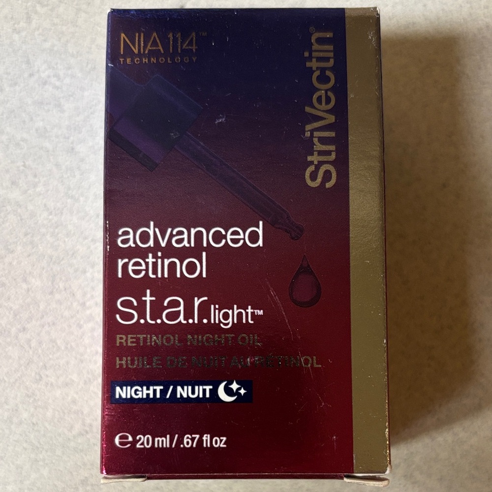 BNIB StriVectin Advanced Retinol S.T.A.R. Light Night Oil .67 oz